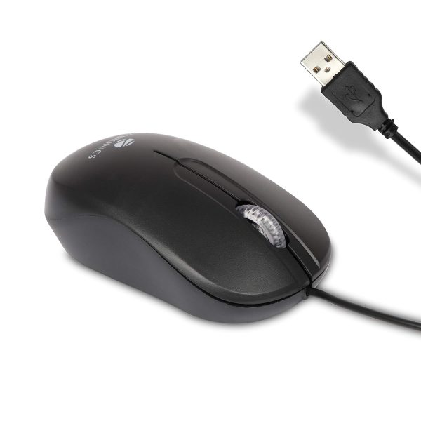 ZEBRONICS Zeb Sprint USB Optical Mouse That Comes with an Ergonomic Build and Three Buttons and is a high Precision one with 1200 DPI