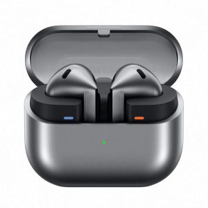 Samsung Galaxy Buds 3 (Silver) with Galaxy AI Powered Real-time Interpreter | 24-bit Hi-Fi Audio | Up to 36H Battery | IP57