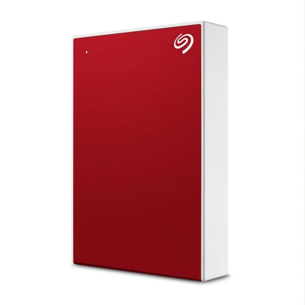 Seagate One Touch 4TB External HDD with Password Protection – Red, for Windows and Mac, with 3 yr Data Recovery Services, and 6 Months Mylio Create Plan and Dropbox Backup Plan (STKZ4000403)