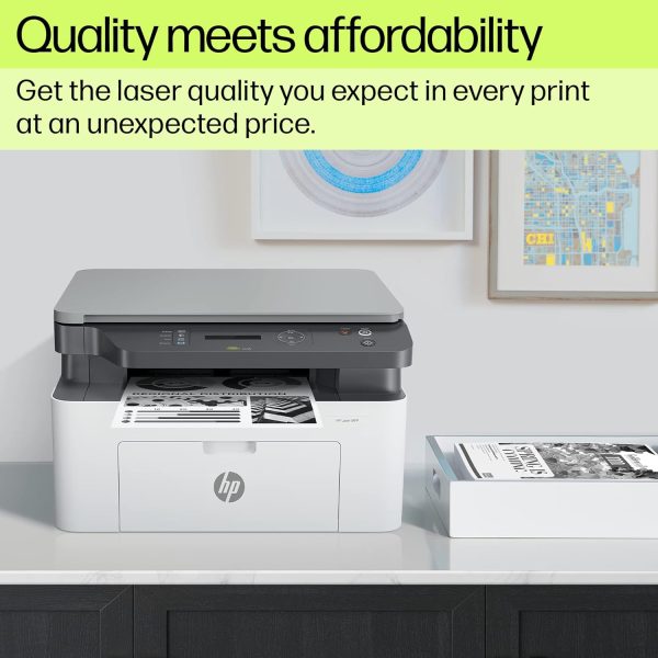 HP Laser MFP 1188w, Wireless, Print, Copy, Scan, Ethernet, Hi-Speed USB 2.0, Up to 21 ppm, 150-sheet Input Tray, 100-sheet Output Tray, 10,000-page Duty Cycle, Black and White