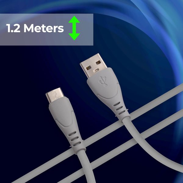 ZEBRONICS UT240 USB - Type C Cable, 18 Watts, Rapid Charging, Charge & Sync, 1.2 Meters| Samsung | OnePlus | Xiaomi | Realme | Oppo