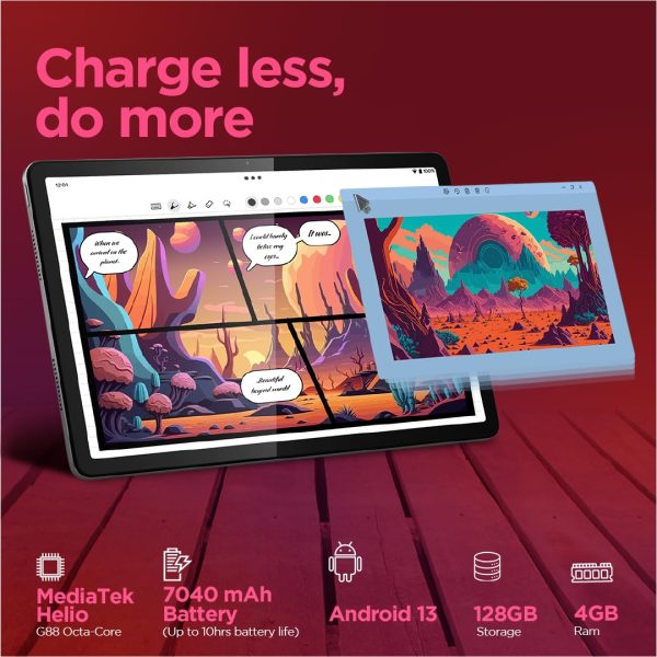 Lenovo Tab M11 with Pen |Wi-Fi | 4 GB RAM, 128 GB ROM|11 Inch Screen| 90 Hz, 72% NTSC, FHD Display| Quad Speakers with Dolby Atmos|Octa-Core Processor |13 MP Rear Camera