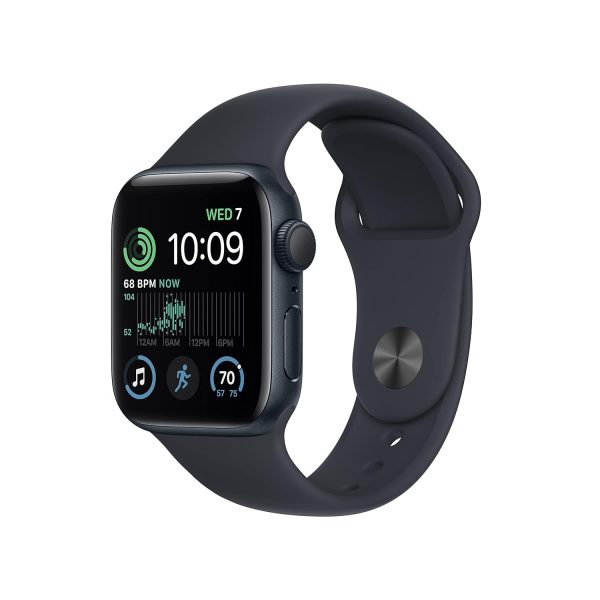 Apple Watch SE (2nd Gen)[GPS + Cellular 40 mm] smart watch w/Midnight Aluminium Case & Midnight Sport Band Fitness & Sleep Tracker, Crash Detection, Heart Rate Monitor, Retina Display,Water Resistant