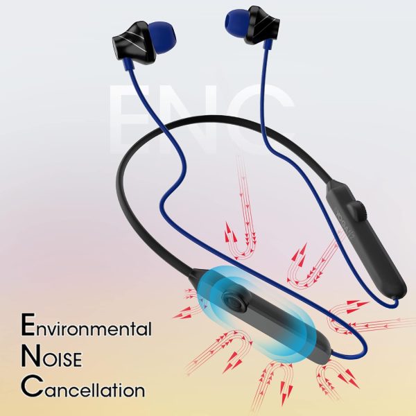 Zebronics Yoga N2 RGB in Ear Neckband with 30H Playtime, ENC Mic, Upto 50ms Gaming Mode, Powerful Bass, Voice Assistant, IPX4, Dual Pairing, BT v5.2, Type C Port, Wireless Earphones with Mic(Blue)