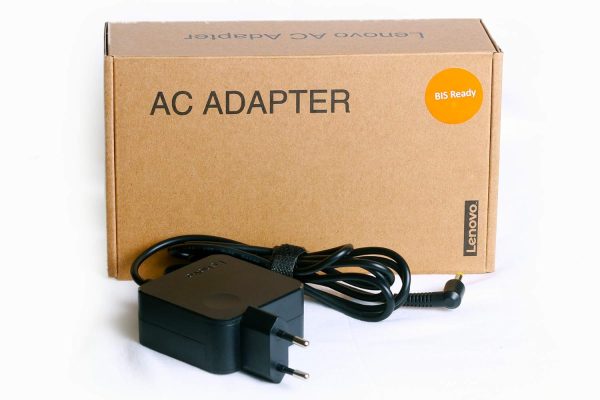 Lenovo Plastic Original Gx21M75594 45W Laptop Adapter/Charger with Power Cord for Select Models of Lenovo (Round Pin)