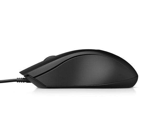 HP Wired Mouse 100 with 1600 DPI Optical Sensor, USB plug-and -play,ambidextrous Design, Built-in Scrolling and 3 Handy Buttons. 3-Years Warranty (6VY96AA)