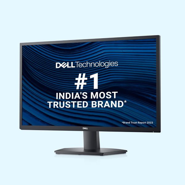 Dell-SE2722H 27" (68.58 cm) FHD Monitor 1920 x 1080 at 75Hz, VA Panel, Brightness: 250 cd/m², Contrast Ratio 3000:1, HDMI & VGA, Tilt Adjustment, AMD FreeSync, Flicker-Free, Low Blue Light Technology