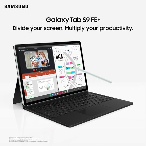 Samsung Galaxy Tab S9 FE+ 31.50 cm (12.4 inch) Display, RAM 8 GB, ROM 128 GB Expandable, S Pen in-Box, WiFi+5G, IP68 Tablet, Gray