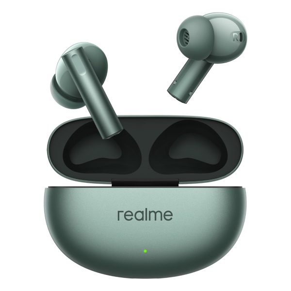 realme Buds Air 6 Tws in Ear Earbuds with 12.4 Mm Deep Bass Driver, 40 Hours Play Time, Fast Charge,50 Db Anc,Lhdc 5.0, 55 Ms Low Latency, Ip55 Dust & Water Resistant, Bluetooth V5.3 (Forrest Green)