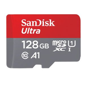 SanDisk Ultra 128GB microSDXC UHS-I, 140MB/s R, Memory Card, 10 Y Warranty, for Smartphones