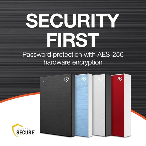 Seagate One Touch 4TB External HDD with Password Protection – Black, for Windows and Mac, with 3 yr Data Recovery Services, and 6 Months Mylio Create Plan and Dropbox Backup Plan (STKZ4000400)