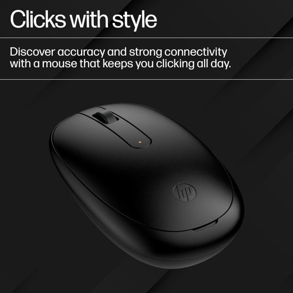 HP 240 Bluetooth Wireless Mouse with 3 Buttons/1600 DPI Red Optical Tracking/Sleek and Ambidextrous/Compatible to Windows 10, macOS, Chrome OS, 3 Years Warranty (Black)