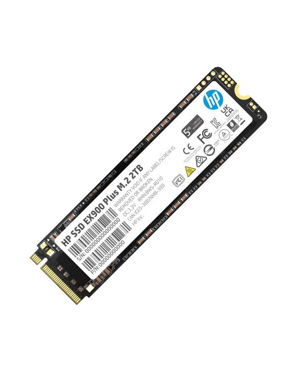 HP EX900 Plus 2TB NVMe SSD M.2 Gen3 x4, 8 Gb/s Internal Solid State Drive Up to 3125 MB/s Compatible with Laptop & Desktop PC - 35M35AA#ABA