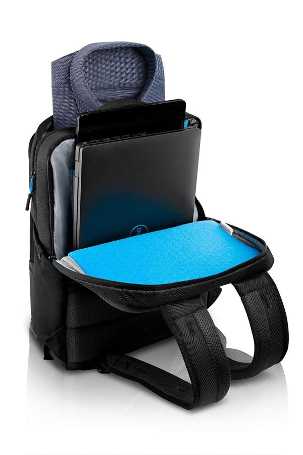 Dell Made with a More Earth-Friendly Solution-Dyeing Process Than Traditional Dyeing processes and Shock-Absorbing EVA Foam Pro Backpack 15 (PO1520P, Black)