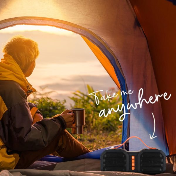 ZEBRONICS Newly Launched Sound Feast 51 Wireless Bluetooth 14W Rugged Finish Portable Speaker with Supporting Dual Drivers, Handy Strap, USB, SD Card, AUX, FM, TWS & Call Function(Black)