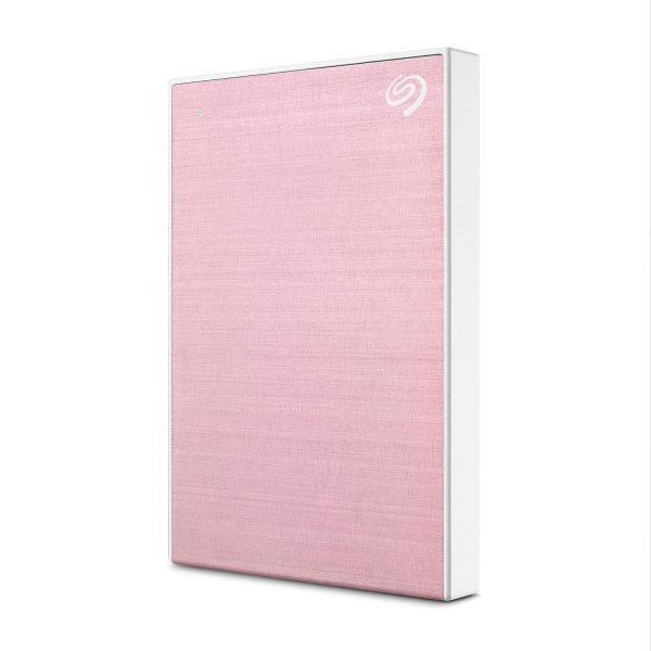 Seagate One Touch 2TB External HDD with Password Protection, USB, Rose Gold, for Windows and Mac, with 3 yr Data Recovery Services (STKY2000405)