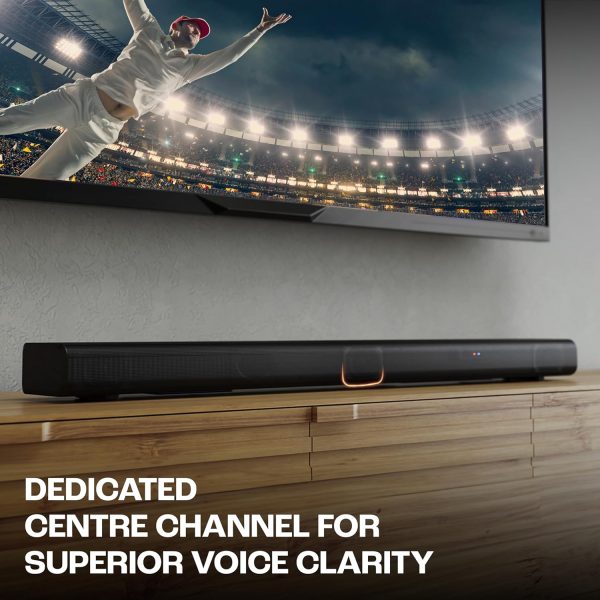 JBL Cinema SB510, Dolby Audio Soundbar with Built-in Subwoofer, 3.1 Channel, Center channel for superior voice clarity, HDMI eARC, Bluetooth & Optical Connectivity (200W)