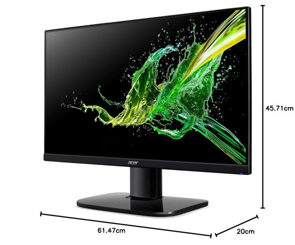 Acer KA270 E 27 Inch IPS Full HD LCD Monitor with LED Back Light I 1MS VRB 100Hz Refresh Rate I AMD Free Sync I Zero Frame Design I 99% sRGB I 1 x VGA 1 x HDMI with Inbox HDMI Cable I Eye Care Feature