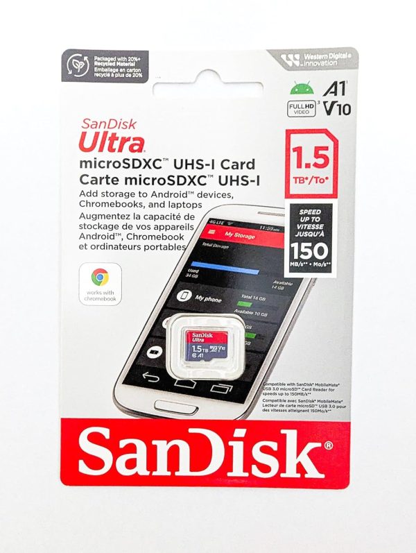 SanDisk Ultra® microSDXC™ UHS-I memory card, 1.5TB, Up to 150MB/s