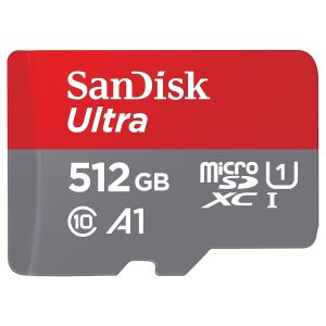 SanDisk Ultra 512GB microSDXC UHS-I, 150MB/s R, Memory Card, 10 Y Warranty, for Smartphones