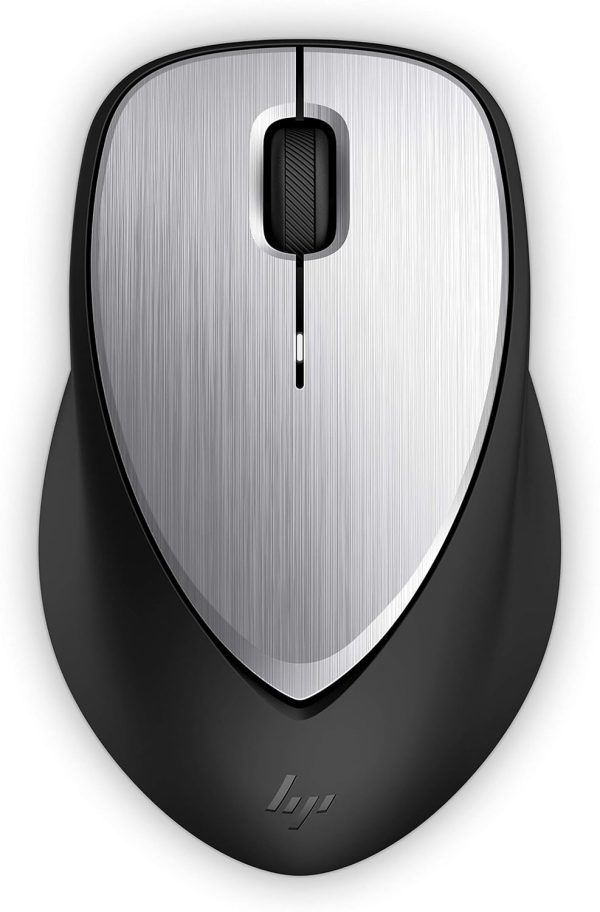 HP Envy 500 Wireless Rechargeable Mouse with Adjustable 800/1200/1600 DPI Settings and Micro USB Laser Sensor, Long Battery Life Last Upto 11 Weeks, Aluminum Finish (Grey)