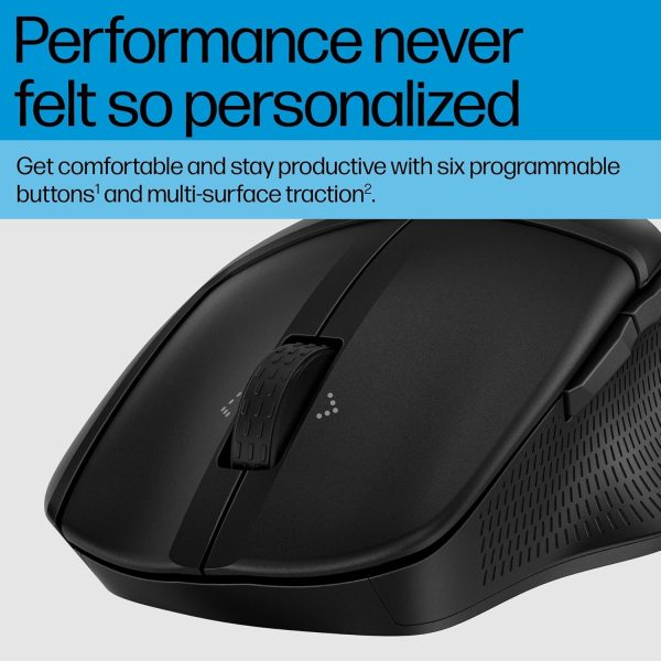 HP 480 Comfort Bluetooth Mouse/24 Months Battery Life/Upto 4000 dpi Multi Surface Tracking/AES 128 bits encryption