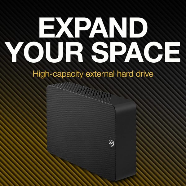 Seagate Expansion 6TB Desktop External HDD - USB 3.0 for Windows and Mac with 3 yr Data Recovery Services, Portable Hard Drive (STKP6000400)