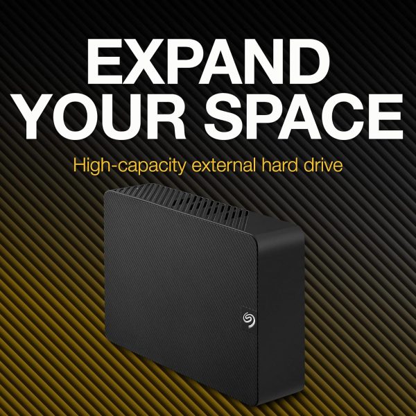 Seagate Expansion 8TB Desktop External HDD - USB 3.0 for Windows and Mac with 3 yr Data Recovery Services, Portable Hard Drive (STKP8000400), Black