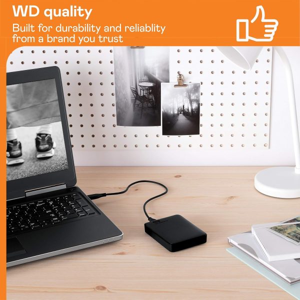 Western Digital WD 2TB Elements Portable Hard Disk Drive, USB 3.0, Compatible with PC, PS4 and Xbox, External HDD (WDBHDW0020BBK-EESN)