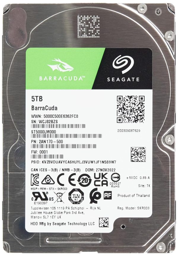 Seagate Barracuda 5Tb 2.5-Inch Sata_6_0_gb Internal Hard Drive (St5000Lm000)