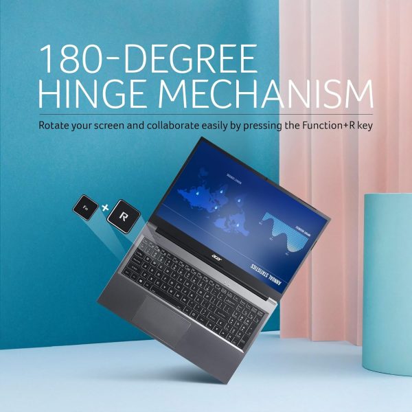 Acer Aspire Lite 12th Gen Intel Core i3-1215U Premium Metal Laptop (Windows 11 Home/16 GB RAM/512GB SSD) AL15-52, 39.62cm (15.6") Full HD Display, Metal Body, Steel Gray, 1.59 Kg