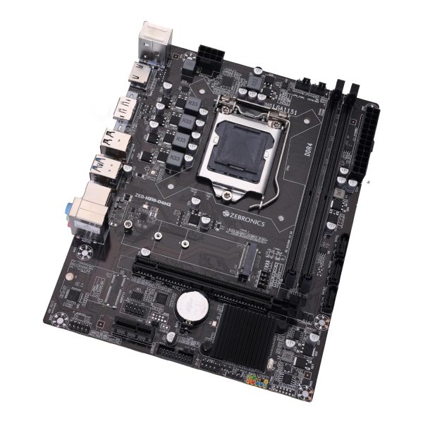 ZEBRONICS H310 D4M2 Micro-ATX Motherboard for LGA 1151 Socket, Supports Intel 8th & 9th Generation Processors, NVMe M.2 Slot, 5.1 Audio, DDR4 2666 MHz, Ports (RJ45 | SATA | USB 3.0 | HDMI | DP)