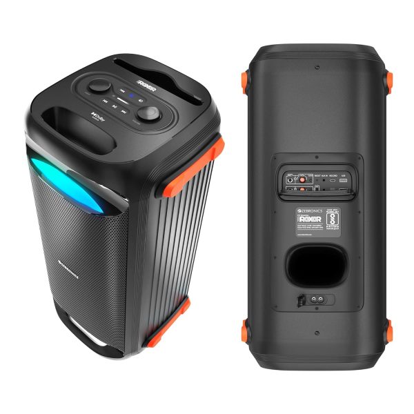 ZEBRONICS Roxor 100W Multi-Connectivity Bluetooth, HDMI ARC, Optical, USB, AUX in-Out Speaker with Dolby Audio, Wireless UHF MIC, and Karaoke, TWS, LED Lights, and Recording Function