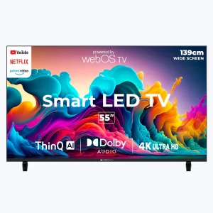 ZEBRONICS 138 cm (55 inch) Ultra HD (4K) LED Smart WebOS TV (Zeb-55W2)