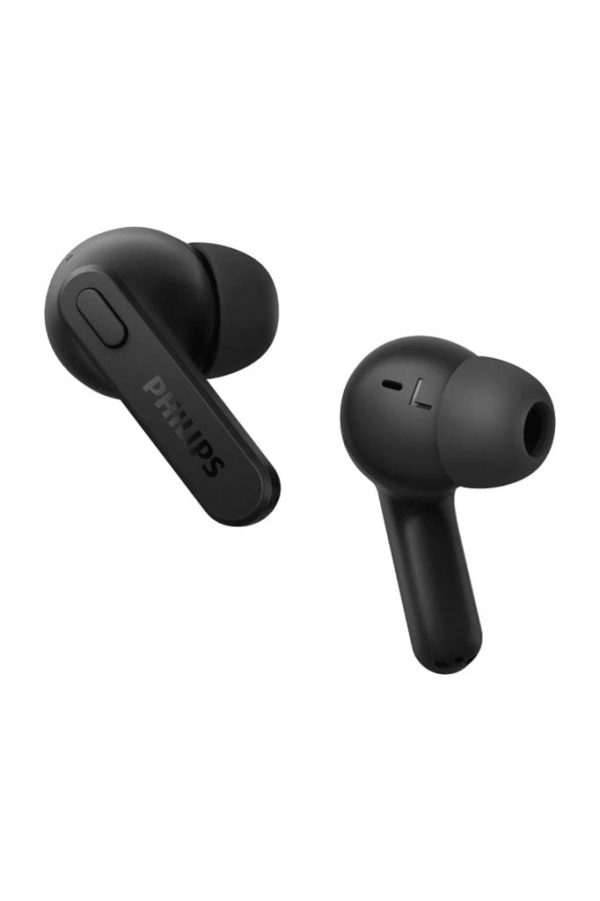 Philips Audio TWS TAT2206 True Wireless in Ear Earbuds with IPX4 Water Resistance, 18 Hour Playtime (6+12), C-Type Charging and Voice Assistant (Black)