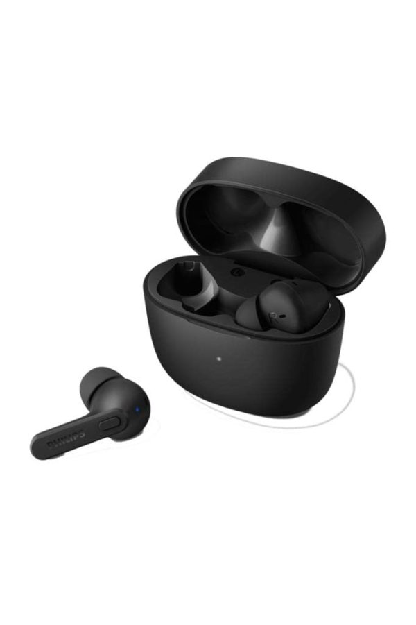 Philips Audio TWS TAT2206 True Wireless in Ear Earbuds with IPX4 Water Resistance, 18 Hour Playtime (6+12), C-Type Charging and Voice Assistant (Black)