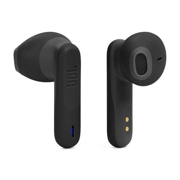 JBL Newly Launched Wave Flex in-Ear Wireless Earbuds TWS with Mic,App for Custom Extra Bass EQ, 32Hrs Battery, Quick Charge, IP54 Water & Dust Proof, Ambient Aware, Talk-Thru,Google FastPair (Black)