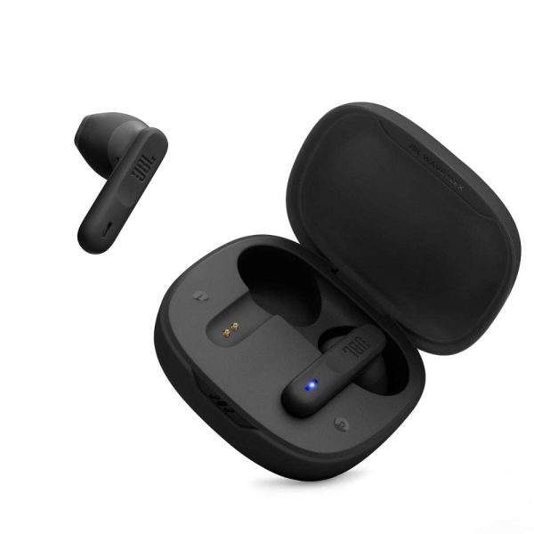 JBL Newly Launched Wave Flex in-Ear Wireless Earbuds TWS with Mic,App for Custom Extra Bass EQ, 32Hrs Battery, Quick Charge, IP54 Water & Dust Proof, Ambient Aware, Talk-Thru,Google FastPair (Black)