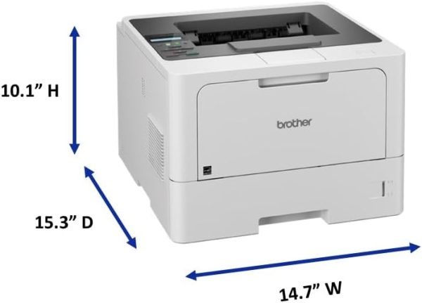 Brother HL-L5210DW Business Monochrome Laser Printer with Duplex Printing, Versatile Paper Handling, Wireless and Gigabit Ethernet Networking, and Mobile Printing