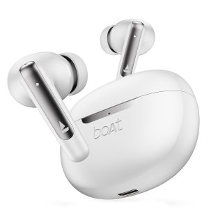 boAt Airdopes 141 ANC TWS in-Ear Earbuds w/ 32 dB ANC, 42 Hrs Playback, 50ms Low Latency Beast Mode, IWP Tech, Quad Mics with ENx, ASAP Charge & IPX5(White)