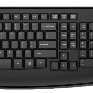 HP 300 Wireless Keyboard and Mouse 3ML04AA#ABL, 2.4 GHz Wireless Connection, Single USB Nano Receiver, Ultra-Precise Mouse, Ideal for Office Work, Black (2023 Latest Model)