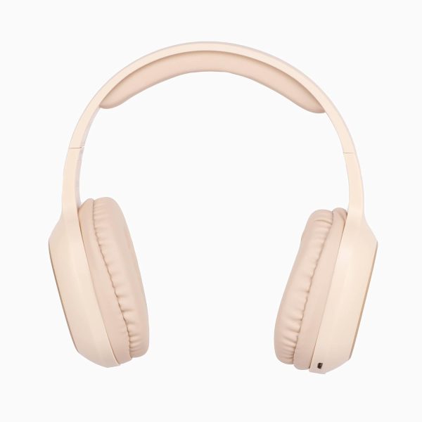 Zebronics Zeb - Paradise Bluetooth Wireless On Ear Headphones With Mic Comes With 40Mm Drivers, Aux Connectivity, Built In Fm, Call Function, 15Hrs* Playback Time And Supports Micro Sd Card (Beige)