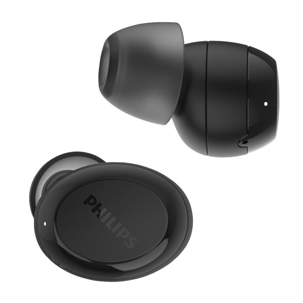 Philips Audio TWS Bluetooth Truly Wireless in Ear Earbuds with Mic IPX5, Touch Control, 18 Hr Playtime (6+12), C-Type Charging (TAT1235, Black)