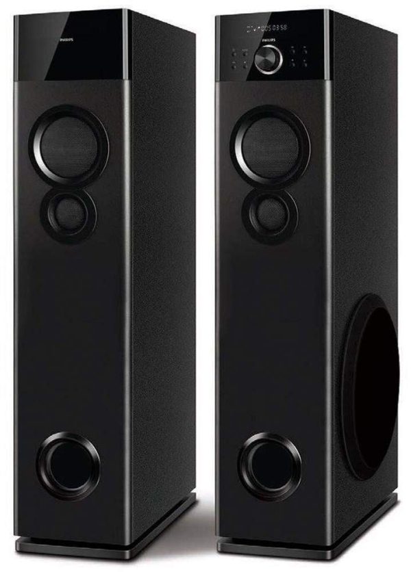 PHILIPS Audio SPA9120B/94 Tower Speakers with Bluetooth