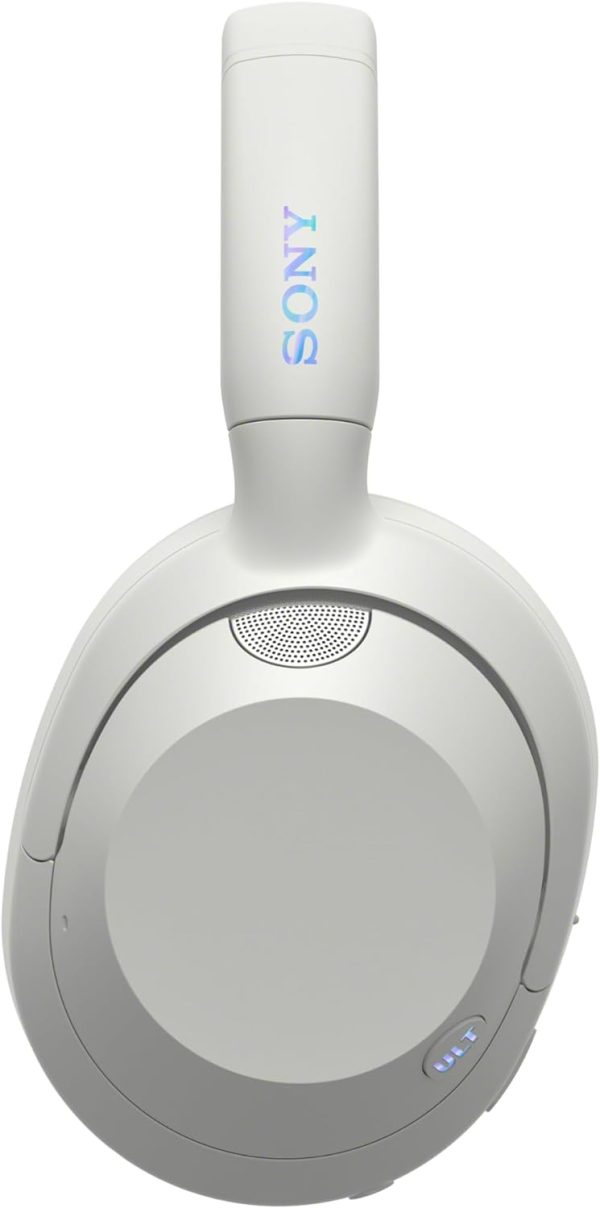 Sony ULT WEAR Wireless Noise Cancelling Headphones, Head Phones Made with Recycled Plastic Material, Boosted Bass with ULT Button, Thermo-Foaming Design for Comfort, Over-Ear Headphones (Off White)