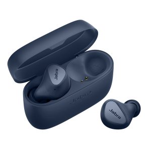 Jabra Elite 4 Wireless Earbuds, Active Noise Cancelling, Comfortable Bluetooth Earphones with Spotify Tap Playback, Google Fast Pair, Microsoft Swift Pair and Dual Pairing - Navy