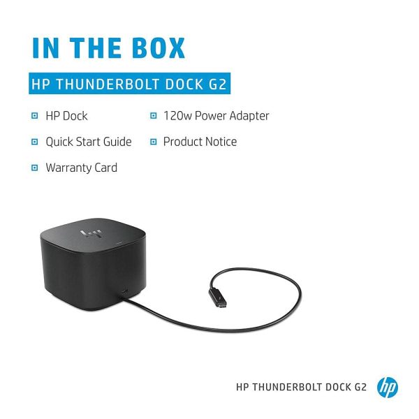 HP Thunderbolt Dock G2 with Combo Cable