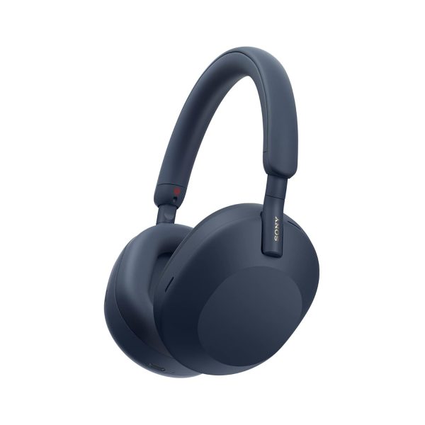 Sony WH-1000XM5 Wireless The Best Active Noise Cancelling Headphones, 8 Mics for Clear Calling, Battery- 40Hrs(w/o NC), 30Hrs(with NC), 3Min Quick Charge=3Hrs Playback, Multi Point Connectivity - Blue