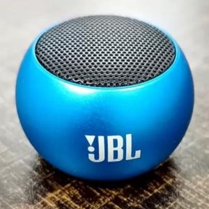 Mini Speaker Compatible with J.B-L Speaker Boost 4 Colourful Wireless Bluetooth Speaker, Mini Electroplating Round Steel, Random Colour (Pack of 1)