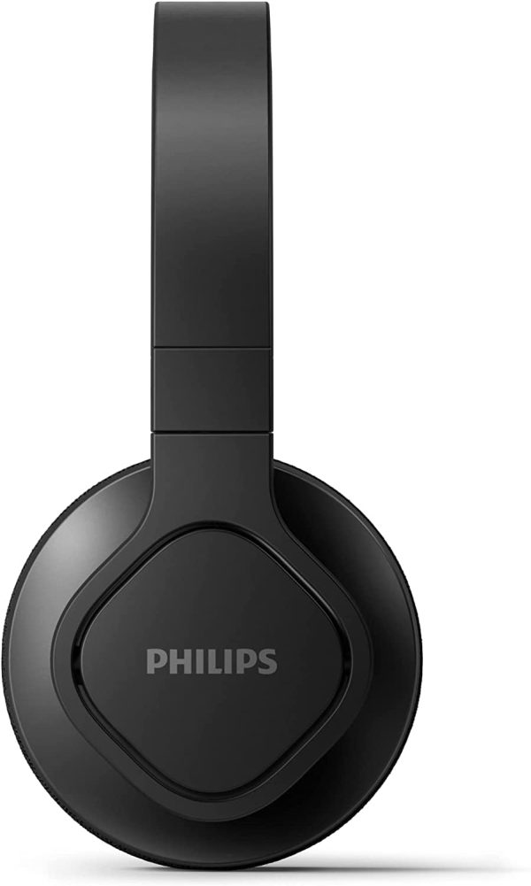 Philips Audio TAA4216 On-Ear Sports Bluetooth Headphones with IP55 Dust/Water Protection, 35 Hours Play Time, Cooling & Washable Ear Cups, Quick Charge, 40 mm Drivers and Built-in Mic (Black)